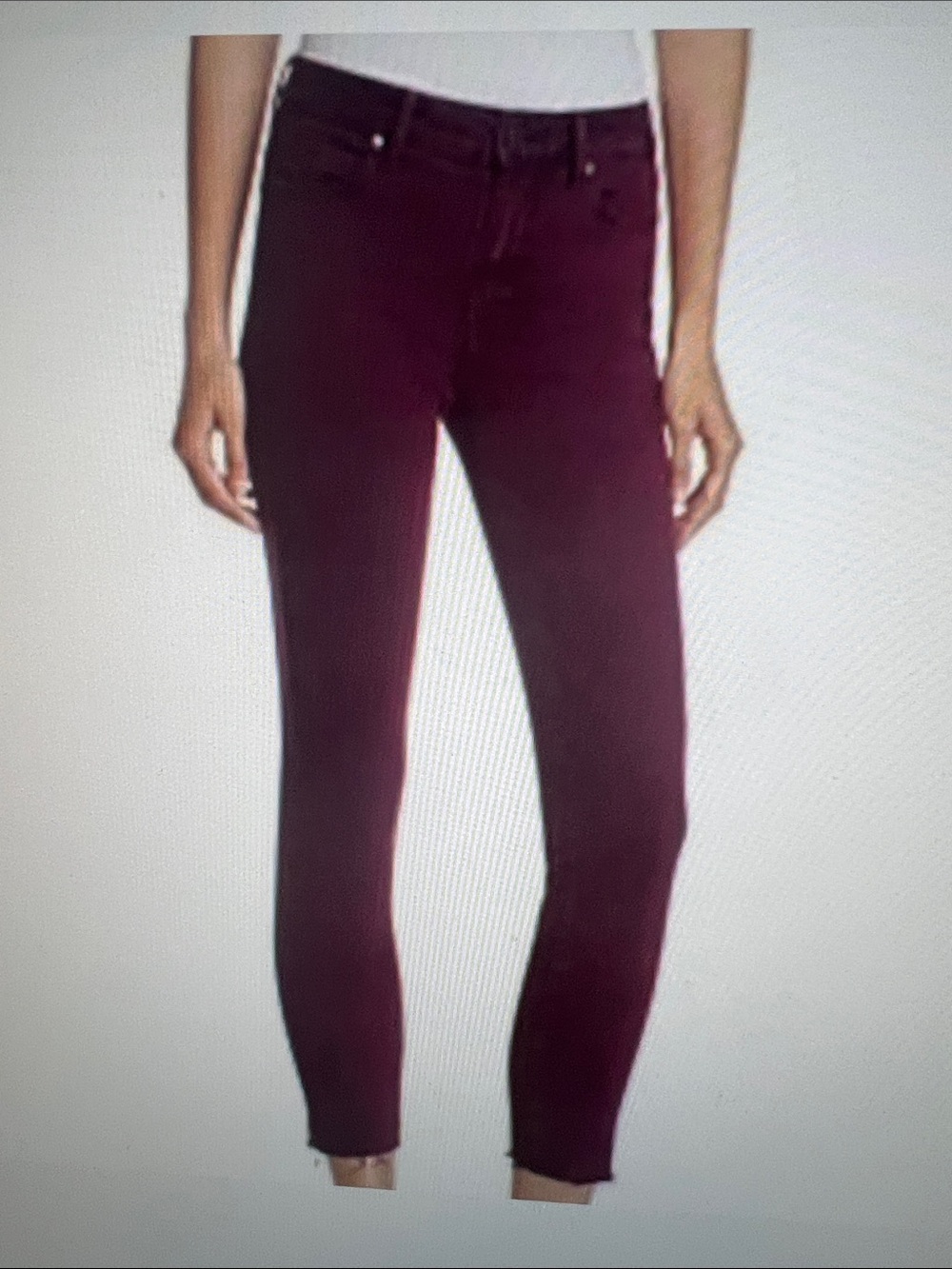 PAIGE Skinny Jeans in Plum